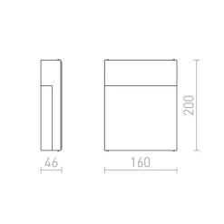 Redlux Veria - kinkiet zewnętrzny IP54