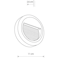 Sidewalk round led 8147