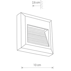 Sidewalk square led 8148