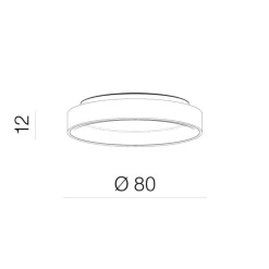 Solvent r top 80 cct smart wh + remote control - Azzardo