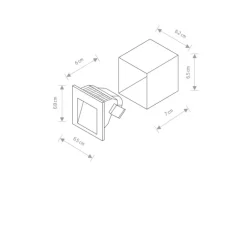 STEP LED 6908 - oprawa zewnętrzna wpuszczana
