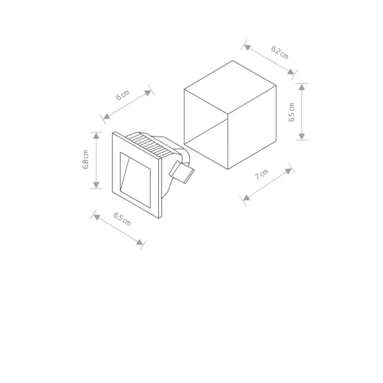 STEP LED 6908 - oprawa zewnętrzna wpuszczana
