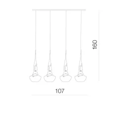 Tasos 4 wisząca white - Azzardo