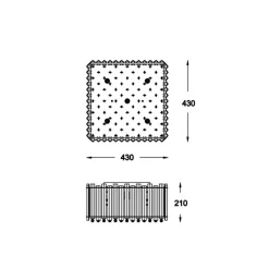 Zuma Line Ventus Square Sufitowa